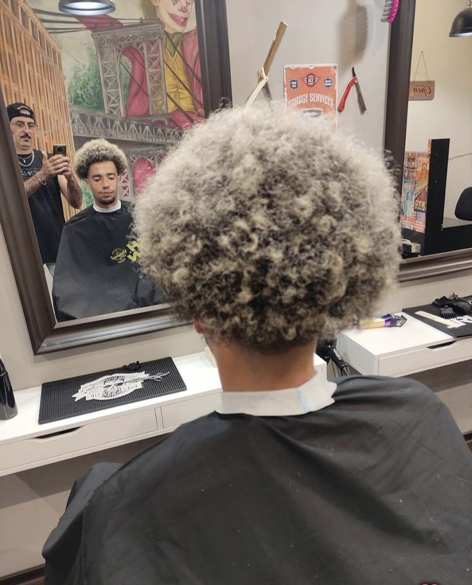 Curly afro trim