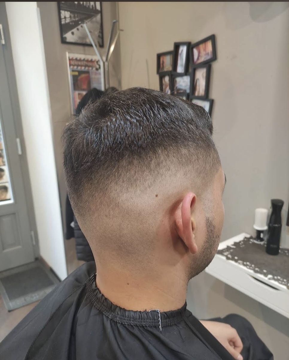 Short taper fade haircut